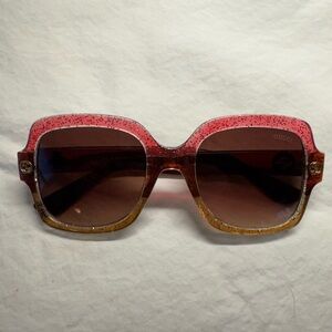 Gucci Glitter Pink and Gold Sunglasses